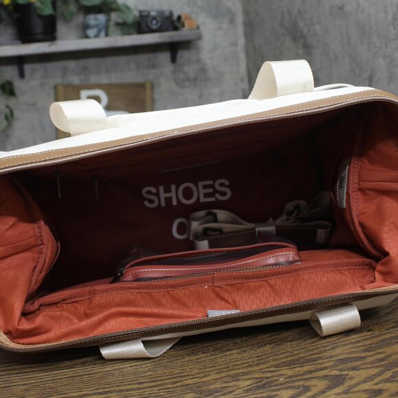 Delsey Paris 2.0 Small Weekender Travel Duffle Bag Angora Off White One Size - Picture 5 of 14